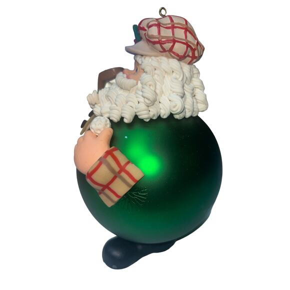 Dept. 56 Vintage Large Scottish Golf Santa Christmas Ornament Original Box Noel - Picture 3 of 9